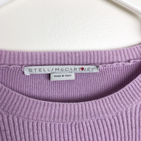 STELLA MCCARTNEY Purple Flare Sleeve Wool Sweater - Picture 3 of 10
